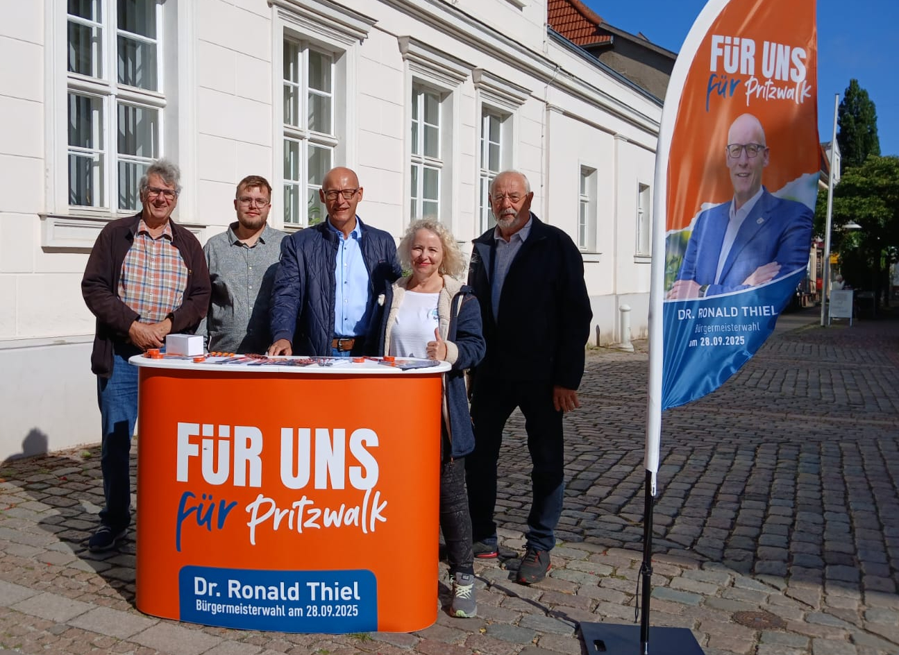 CDU Pritzwalk untersttzt Dr. Ronald Thiel bei der Brgermeisterwahl
